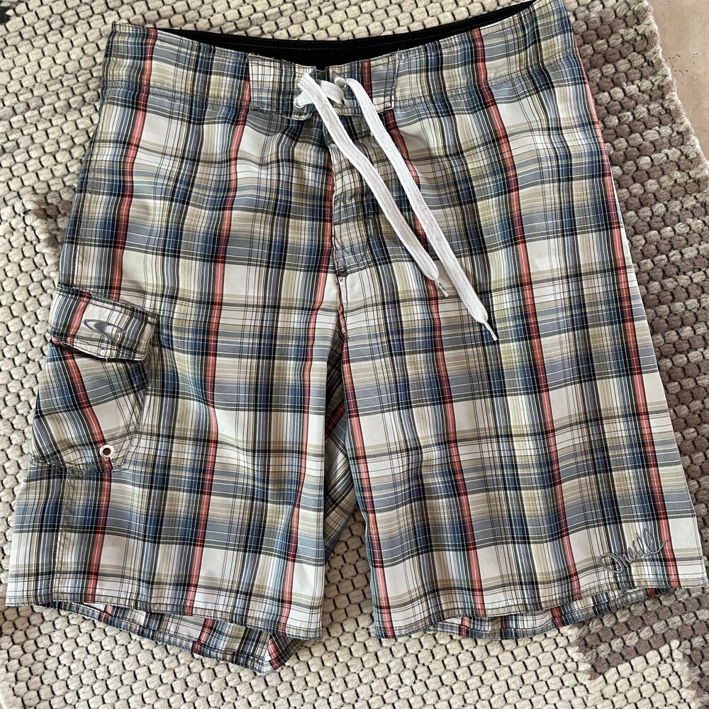 O'Neill Plaid Board Shorts Mens 32